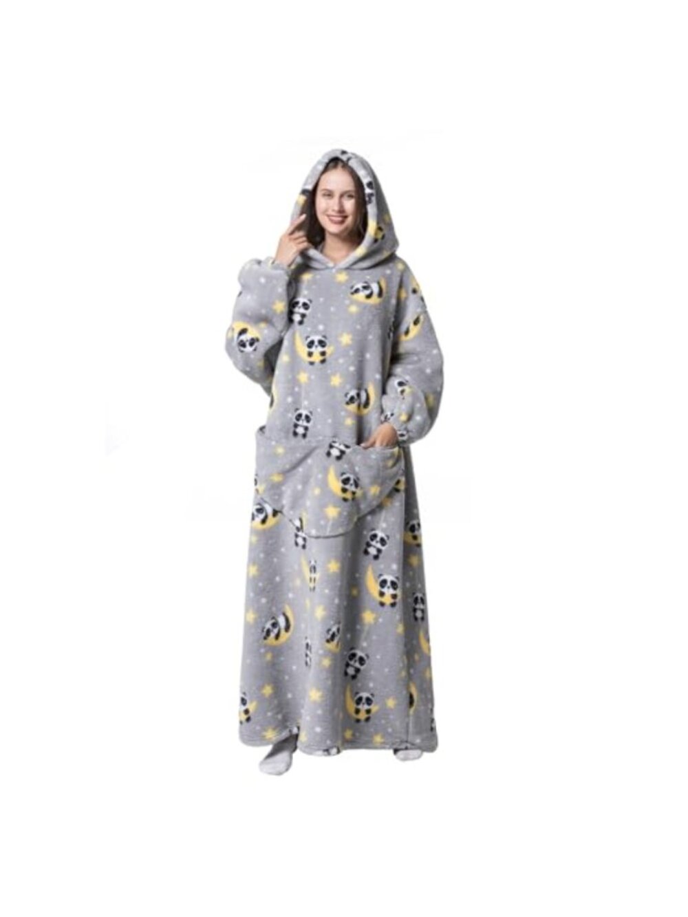 Oversized Wearable Blanket Hoodie Fleece Sherpa Sweatshirt